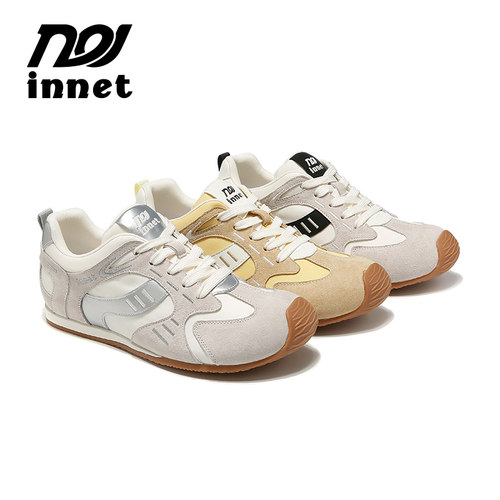 innet小众设计款平底德训阿甘鞋