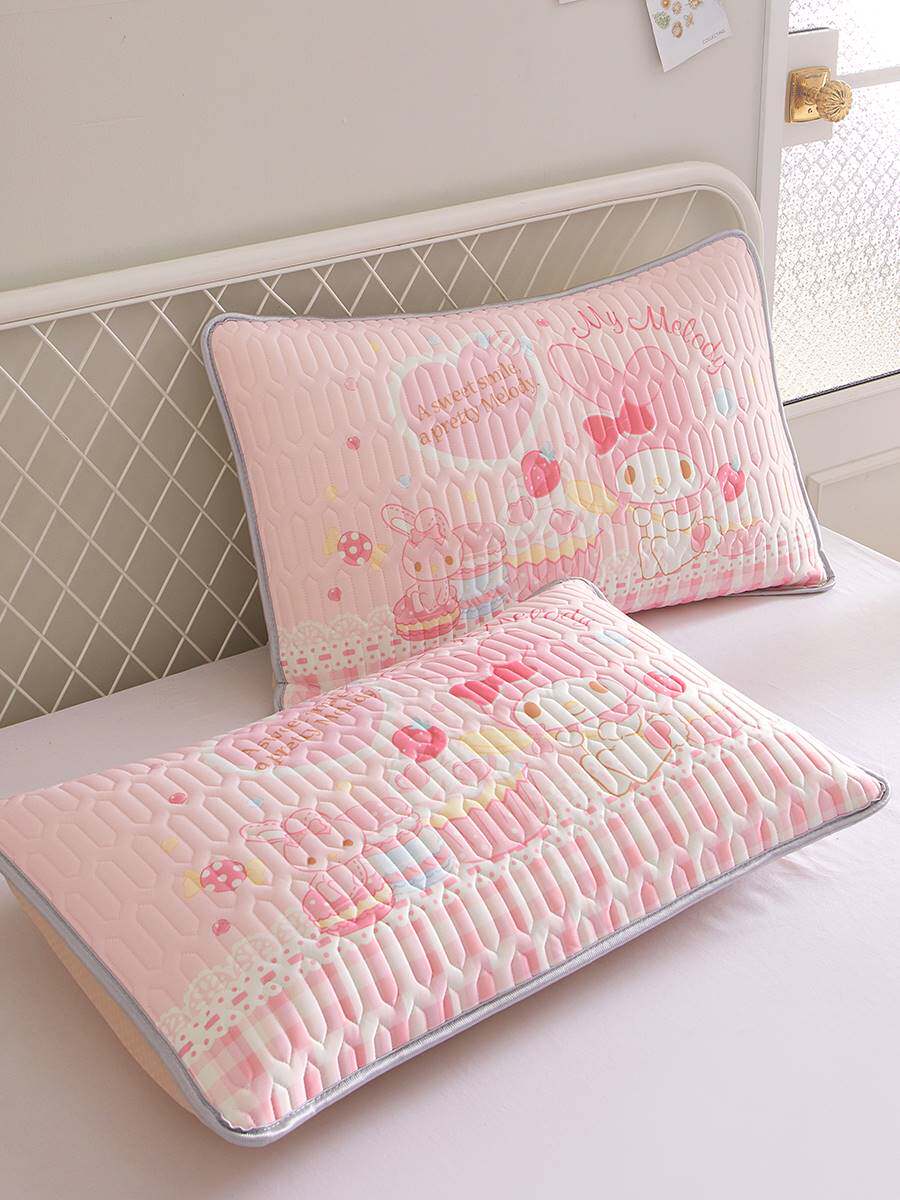 美乐蒂儿童枕套冰丝乳胶枕头套KT幼儿园卡通小枕套30x50夏季40x60