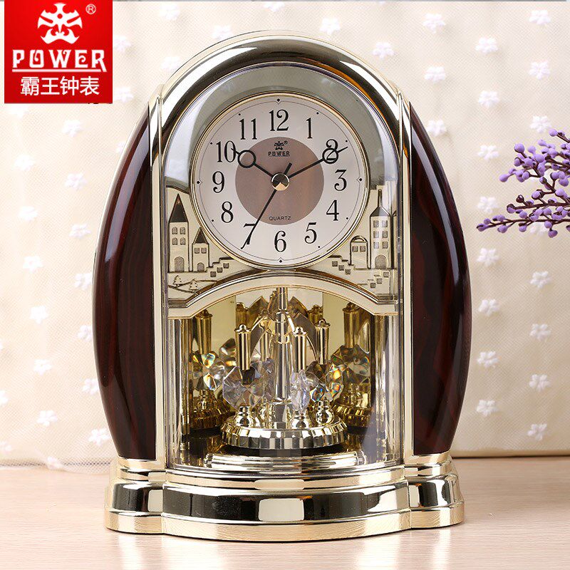 霸王家用音乐报时老式客厅静音座钟摆件装饰时钟高端大气复古钟表,家居饰品,座钟,淘宝优惠券,粉丝福利购,淘宝优惠卷