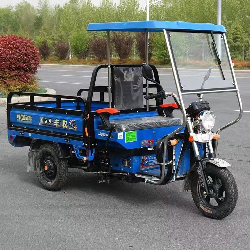 音舒雅不锈钢车棚雨篷三轮车专用新款前车头棚加厚全透明雨帘