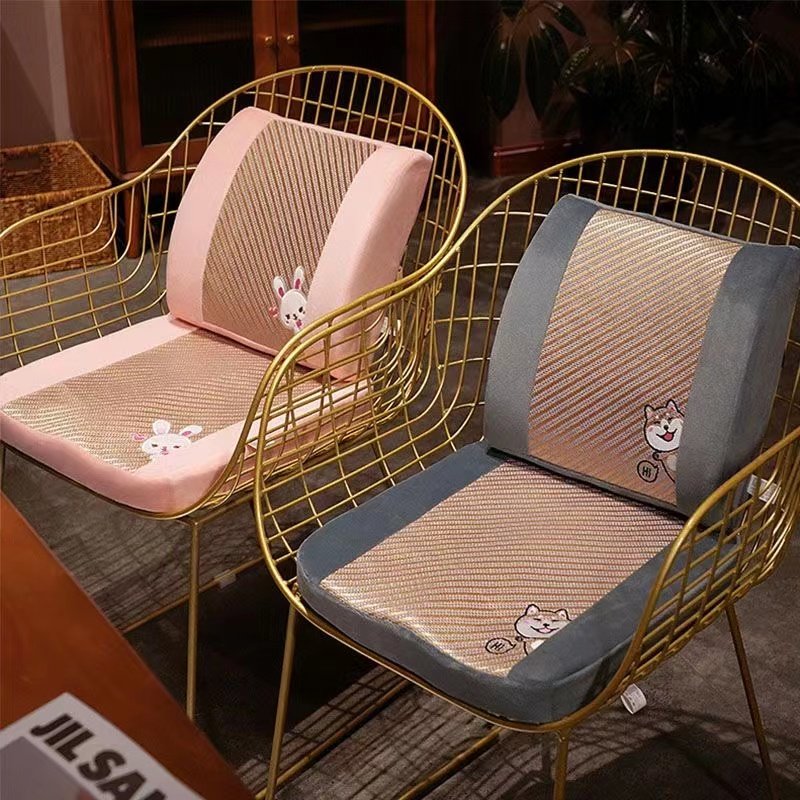 凉席记忆棉坐垫办公室久坐椅垫靠枕靠垫学生宿舍椅子垫子坐垫夏季,居家布艺,腰靠垫,淘宝优惠券,粉丝福利购,淘宝优惠卷