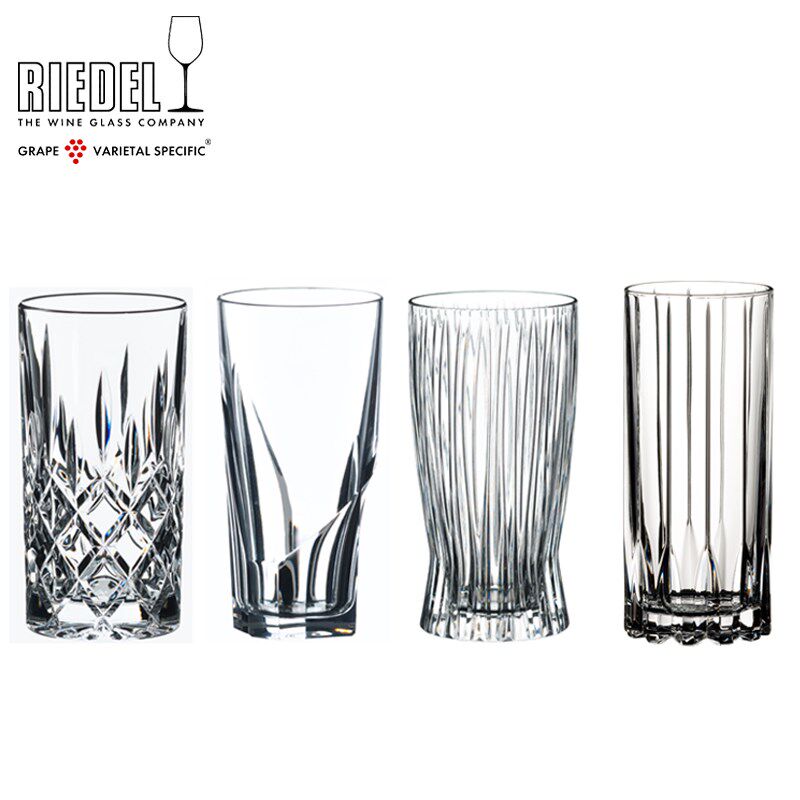 奥地利进口RIEDEL 水晶玻璃水杯套装创意家用透明泡茶杯子果汁杯