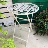 铁艺小圆桌阳台折叠小茶几创意小茶桌客厅沙发角边几花园装 饰花架