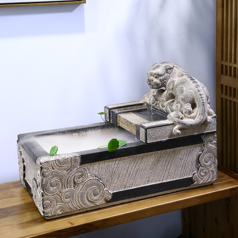 汉韵堂喷泉流水摆件客厅室内招财摆设开业生财循环水景观水系造景