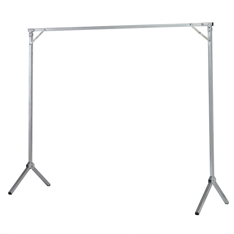 落地单杆式升降折叠卧室内简易不锈钢移动晾衣杆凉衣架晒架