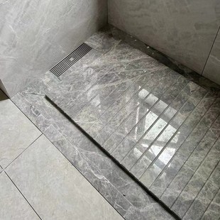 天然大理石材淋浴房防滑拉槽板地面挡水条人造石飘窗台面门槛定做