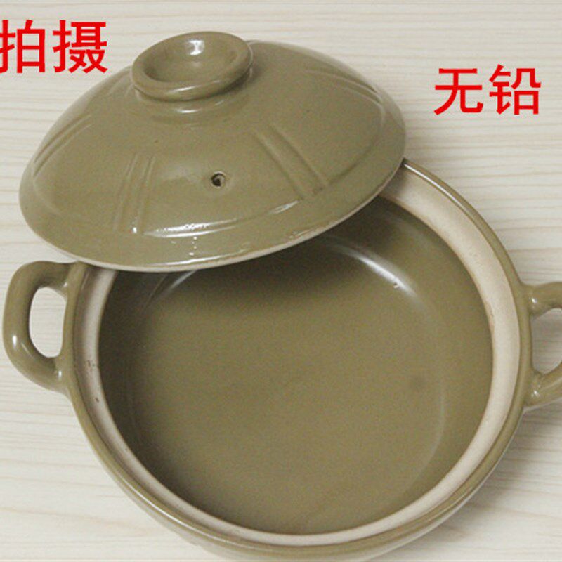 传统新款家用双耳土锅明火升级耐高温陶瓷土瓦罐炖锅汤煲煮粥商用