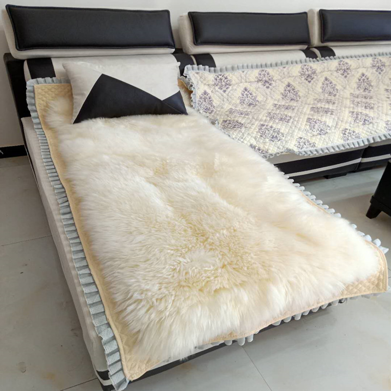澳洲纯羊毛皮毛一体整张羊皮床褥垫单人学生宿舍毯子货车卧铺垫子
