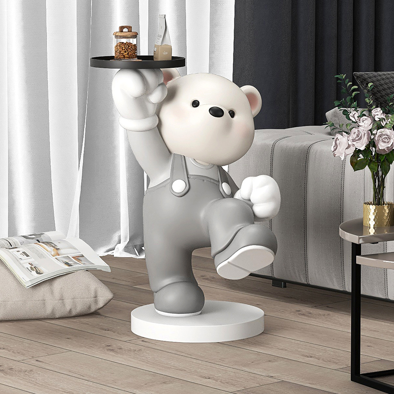 大型熊客厅落地摆件家居饰品电视柜沙发旁托盘牀头乔迁新居礼品