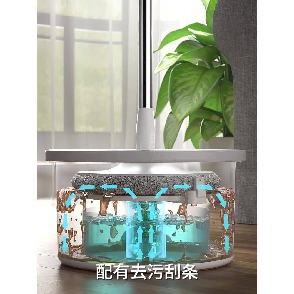 棒洁懒人免手洗拖把2021新款拖地神器家用地拖布一拖平板净擦地板