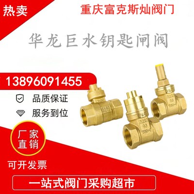 磁性锁闭球阀闸阀铜内螺纹防盗带锁钥匙VG水表加密暖气华龙巨水