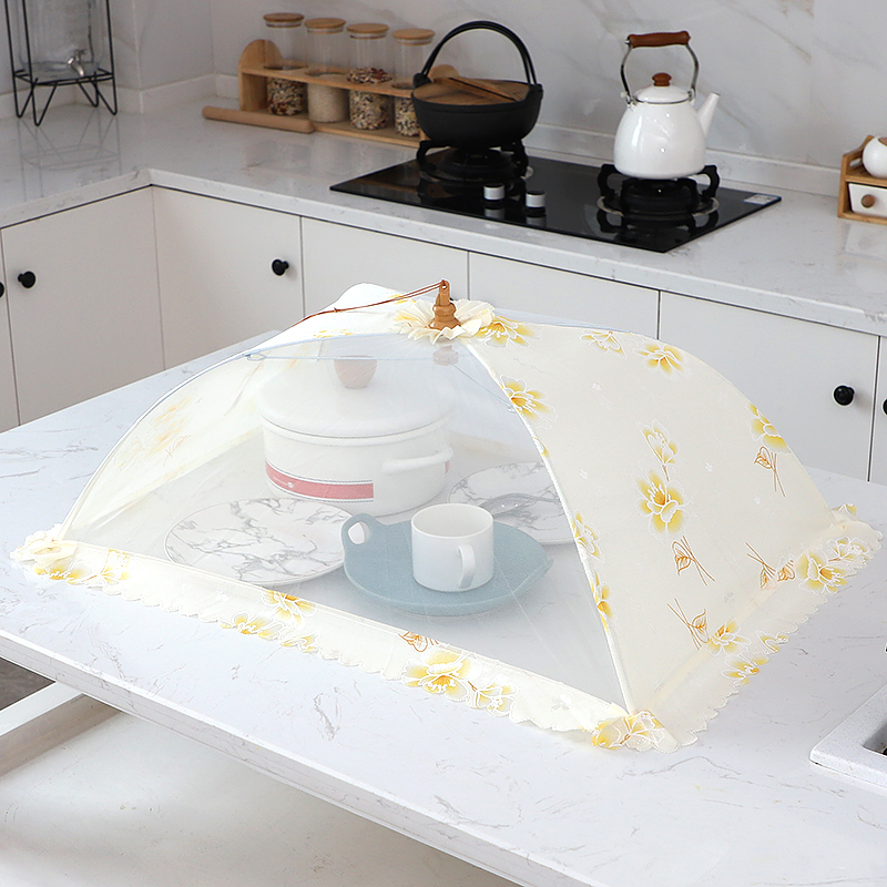 大号可折叠饭菜罩家用防蝇饭罩子餐桌罩菜伞圆形苍蝇盖菜罩食物罩