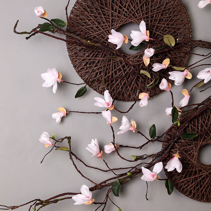 仿真玉兰花塑料藤蔓客厅墙面暖气水管道空调装饰假花藤条缠绕遮挡,鲜花速递/花卉仿真/绿植园艺,仿真花,淘宝优惠券,粉丝福利购,淘宝优惠卷