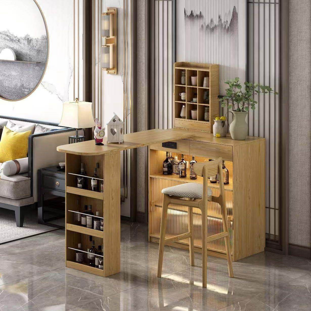 实木2025新款吧台隔断柜客厅吧台小户型家用餐边柜阳台休闲小吧台,电子元器件市场,其它元器件,淘宝优惠券,粉丝福利购,淘宝优惠卷