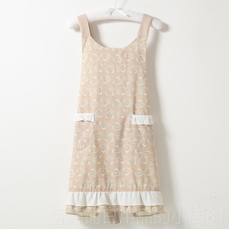 正品韩版时尚士居厨房防饭水防油做围裙家可爱幼儿园美甲店女工作