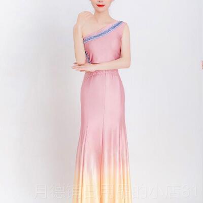 正品考新款傣族舞装蹈服儿童成人孔雀舞鱼尾练功半身裙 艺舞蹈服