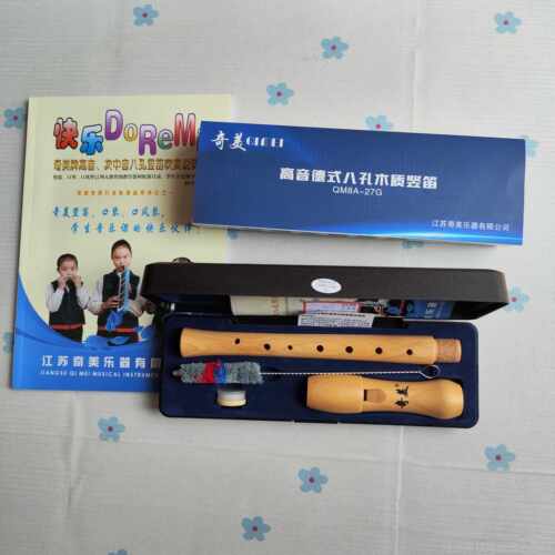 正品奇美牌高6音英式八孔木笛2B巴洛孔克式音八孔木8笛高德式木笛