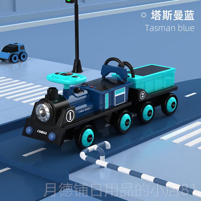 正品童小电动车四轮遥控汽车双人小可孩宝宝玩具车大人网红儿火车