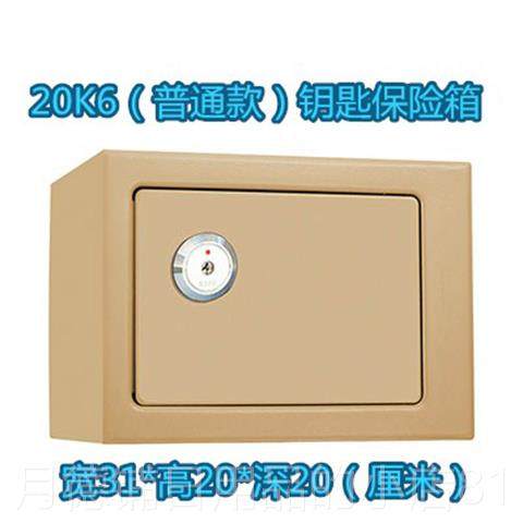正品带锁的箱子铁柜盒收纳盒防盗用贵重物品保险家钥匙锁保险小箱