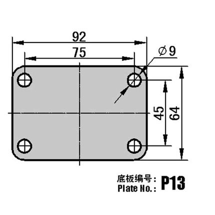 向荣SRC3寸 4寸5寸聚氨酯万向刹车轱辘静音轮家具轮平板车工业轮