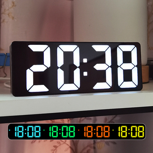 led数字时钟桌面电子钟表摆件客厅电视柜闹钟插电简约夜光摆台式