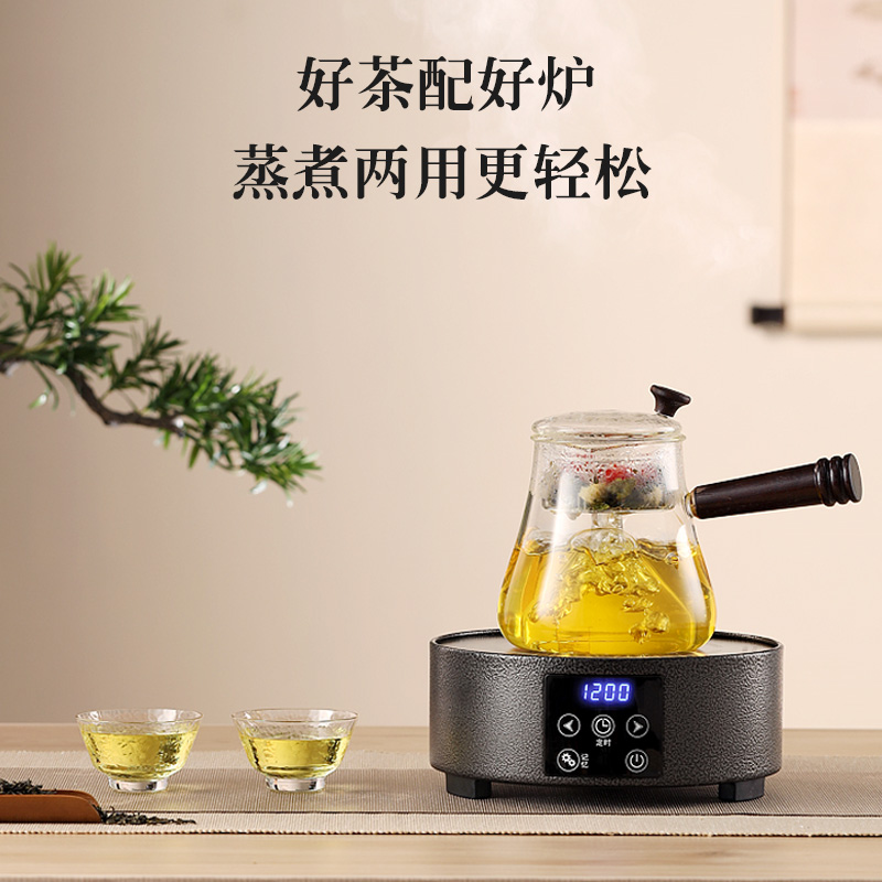电陶炉煮茶器煮茶炉小型玻璃煮茶壶小家用全自动泡茶具套装烧水壶