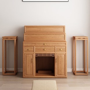 樱桃木藏式 三层供桌神台神龛柜多层台阶地主爷贡台桌客厅佛台香桌