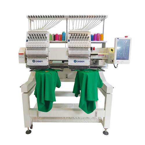 双头15针商用电脑全自动绣花机刺绣服装帽绣机Embroidery machine