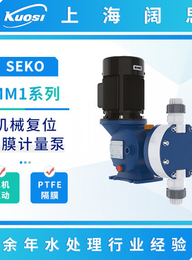 SEKO赛高MM1系列PVC/PVDF/不锈钢泵头大流量机械复位隔膜计量泵