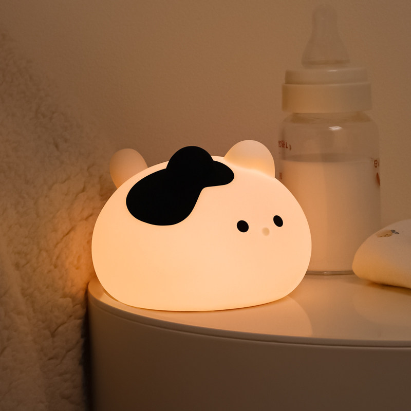 MUID小夜灯硅胶创意卧室充电式护眼睡眠床头灯宿舍氛围拍拍灯新款
