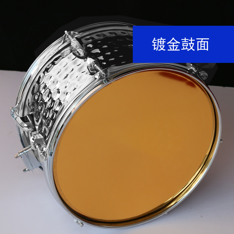 架子鼓寸X7寸金属钢腔小军鼓加厚压圈台产响线风暴之锤演奏鼓棒