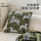 中古风抱枕客厅沙发靠枕绿色小马靠背垫酒店民宿软装 靠垫床头腰枕