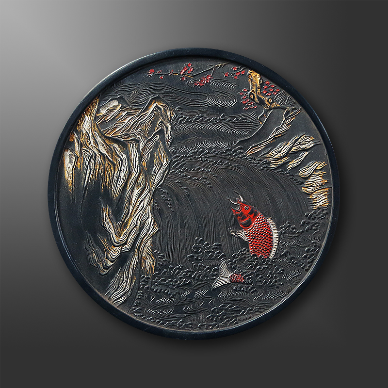 国家非遗 1982年制 清代乾隆老墨版《龙门》收藏老墨块 胡开文老