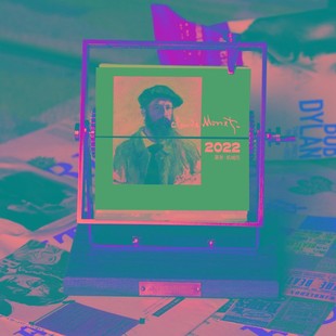 2022年联邦走马手摇机械日历桌面台历莫奈梵凡高创意文艺企业定制