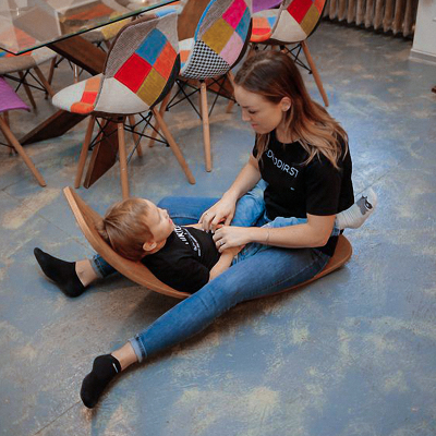 木工小舅 儿童平衡板弯曲聪明板 感统训练平衡木室内木质跷跷板