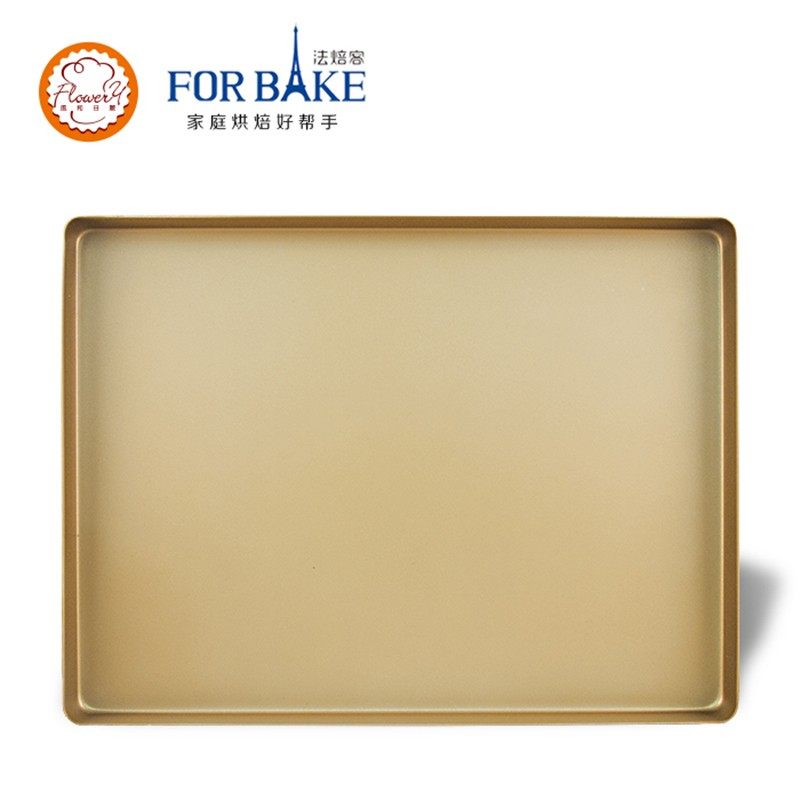 法焙客喜之焙不粘长方形烤盘40*30金色大尺寸烤盘烘焙模具家用