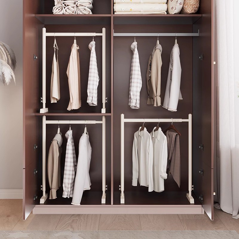 衣柜里的挂衣杆衣橱柜子横杆加厚承重连接晾衣杆矮款儿童专用晾衣