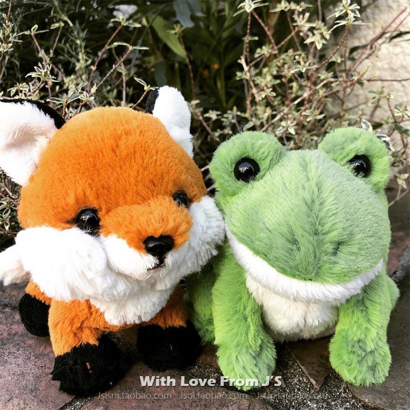 Sunlemon毛绒绒小动物安抚公仔狐狸狼熊猫青蛙水獭貂大象浣熊玩偶