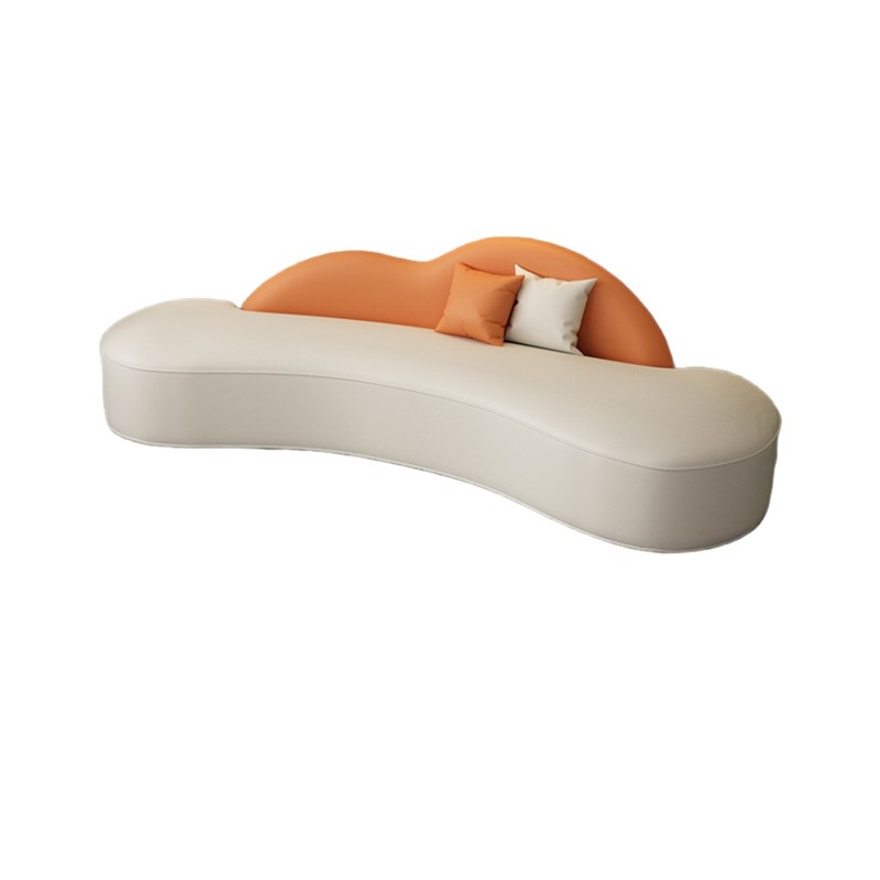 美容院休息区沙发三人直排美容院可躺美容院接待沙发茶几