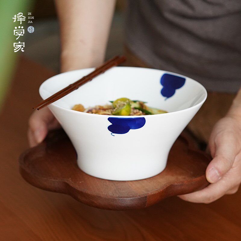 择学家釉下彩餐具陶瓷碗面碗饭碗家用2025新款高温釉下彩饭碗餐具