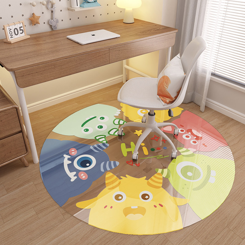 办公学习书桌圆形透明软玻璃地垫卧室电脑椅子转椅垫pvc防水地毯,居家布艺,转椅地垫,淘宝优惠券,粉丝福利购,淘宝优惠卷