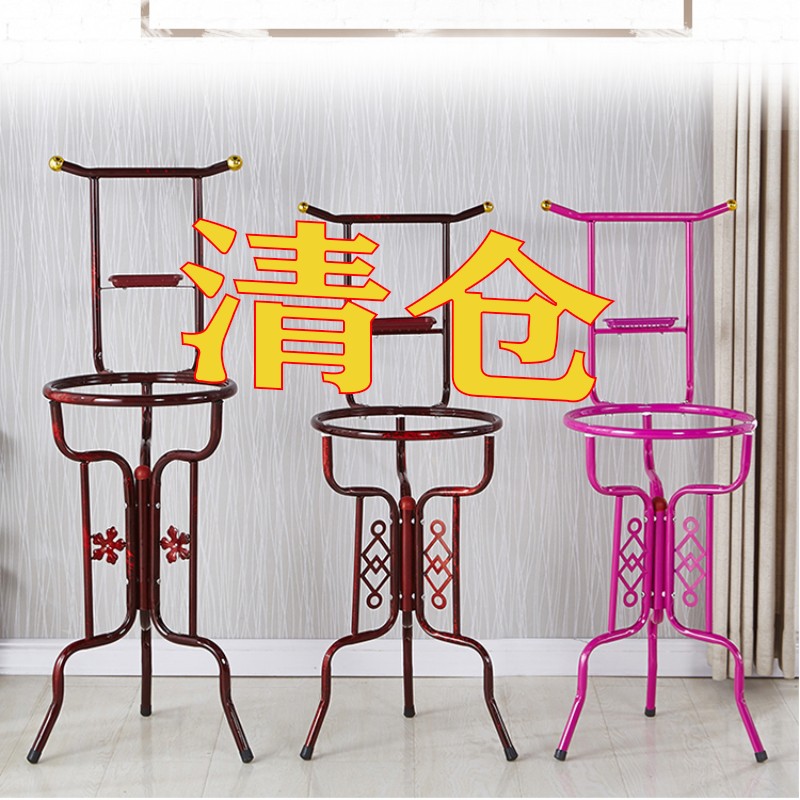 老式农村脸盆架落地式家用简易卫生间宿舍不锈钢洗脸盆洗手盆架子