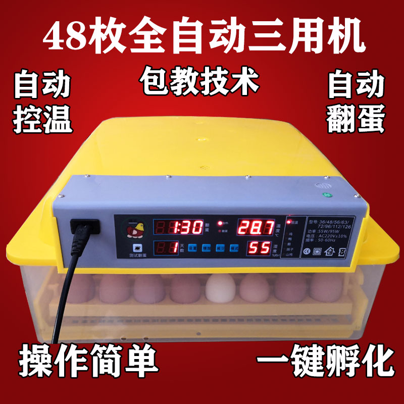 抱小鸡的机子鸡蛋孵化机家用鸡苗孵化箱电炮活小鸡的机器小孵卵器