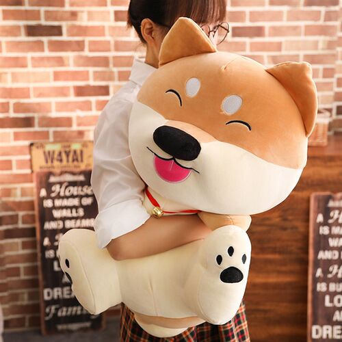 可爱柴犬公仔毛绒玩具女生睡觉抱枕韩国超萌玩偶少女心摆件布娃娃