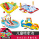 游泳池家用充气儿童戏水池可喷水大号乐园带滑梯宝宝室内海洋球池