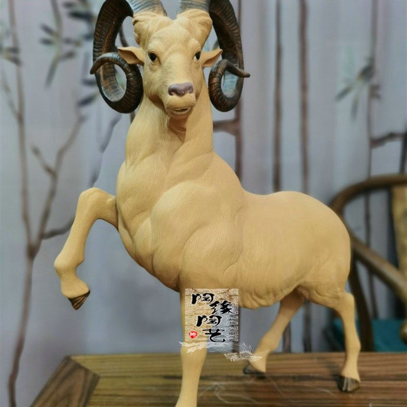 陶瓷工艺品 石湾公仔 生肖 羊 中式 玄关电视柜,家居饰品,装饰摆件,淘宝优惠券,粉丝福利购,淘宝优惠卷