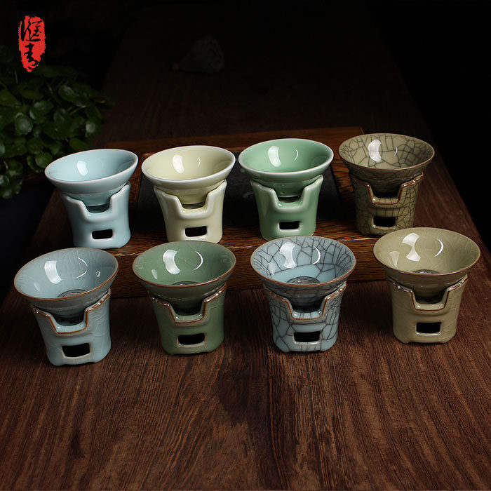 龙泉青瓷茶漏 陶瓷茶滤 茶叶过滤器滤网茶斗功夫茶具配件泡茶隔器