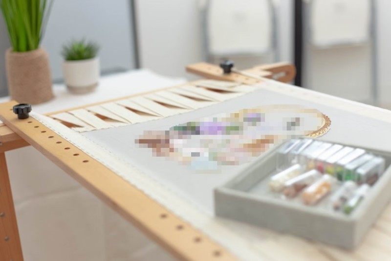 法式绣架 1m 1.5m 2m低奢款绣绷卷绷钩针反面刺绣lesage法式刺绣,居家布艺,绣架,淘宝优惠券,粉丝福利购,淘宝优惠卷