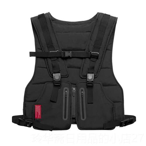 高档2022新款男士动马甲战运训练服户外夜光防护装备野外多功能背