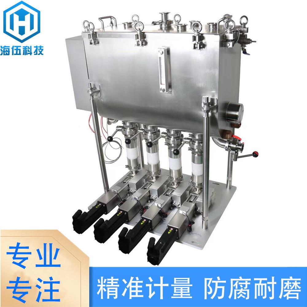膏体液体控制解决方案精密应用输送四头伺服柱塞泵灌装系统